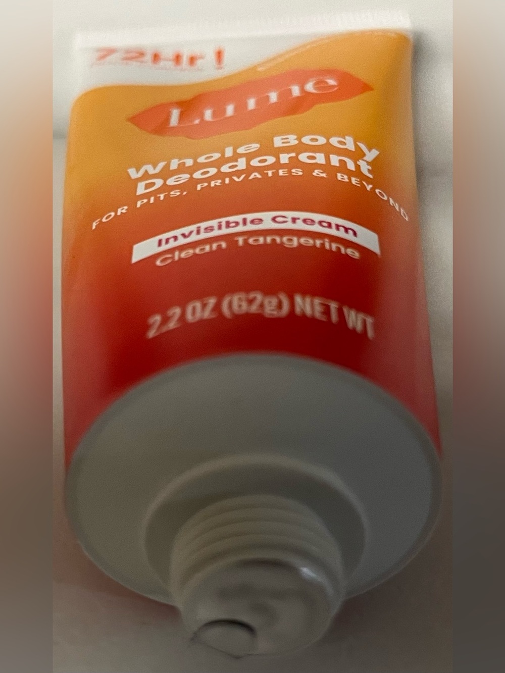 Lime Clean Tangerine Invisible Cream Whole Body Deodorant - Orange NEW - Picture 3 of 5